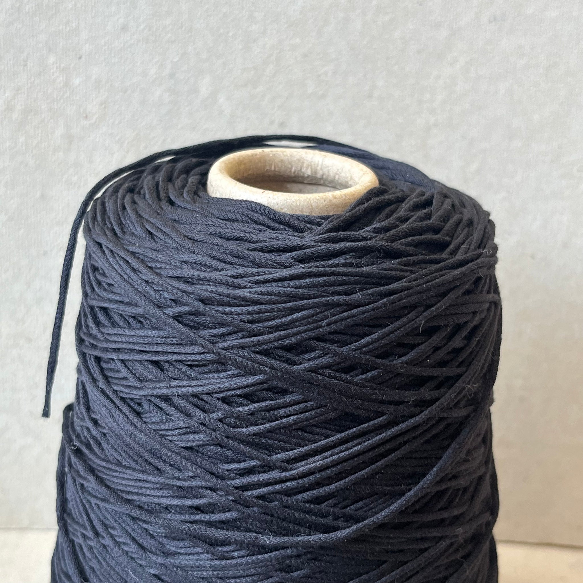 Chunky Cotton Cord - Blue black