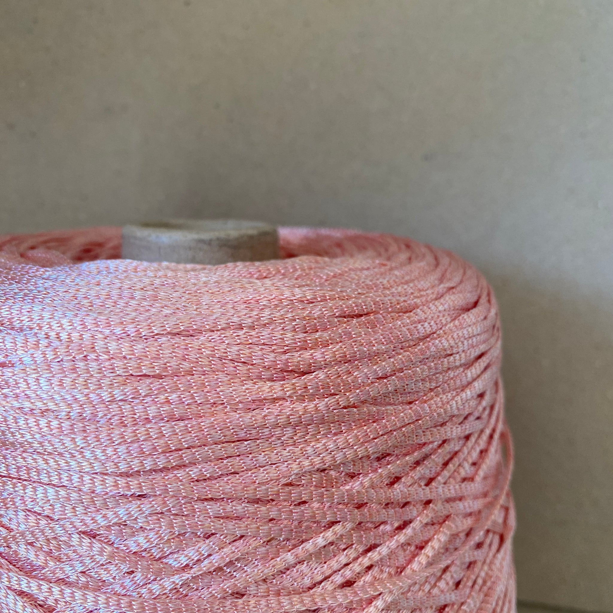 Shiny Knitted Tape - Strawb Icecream