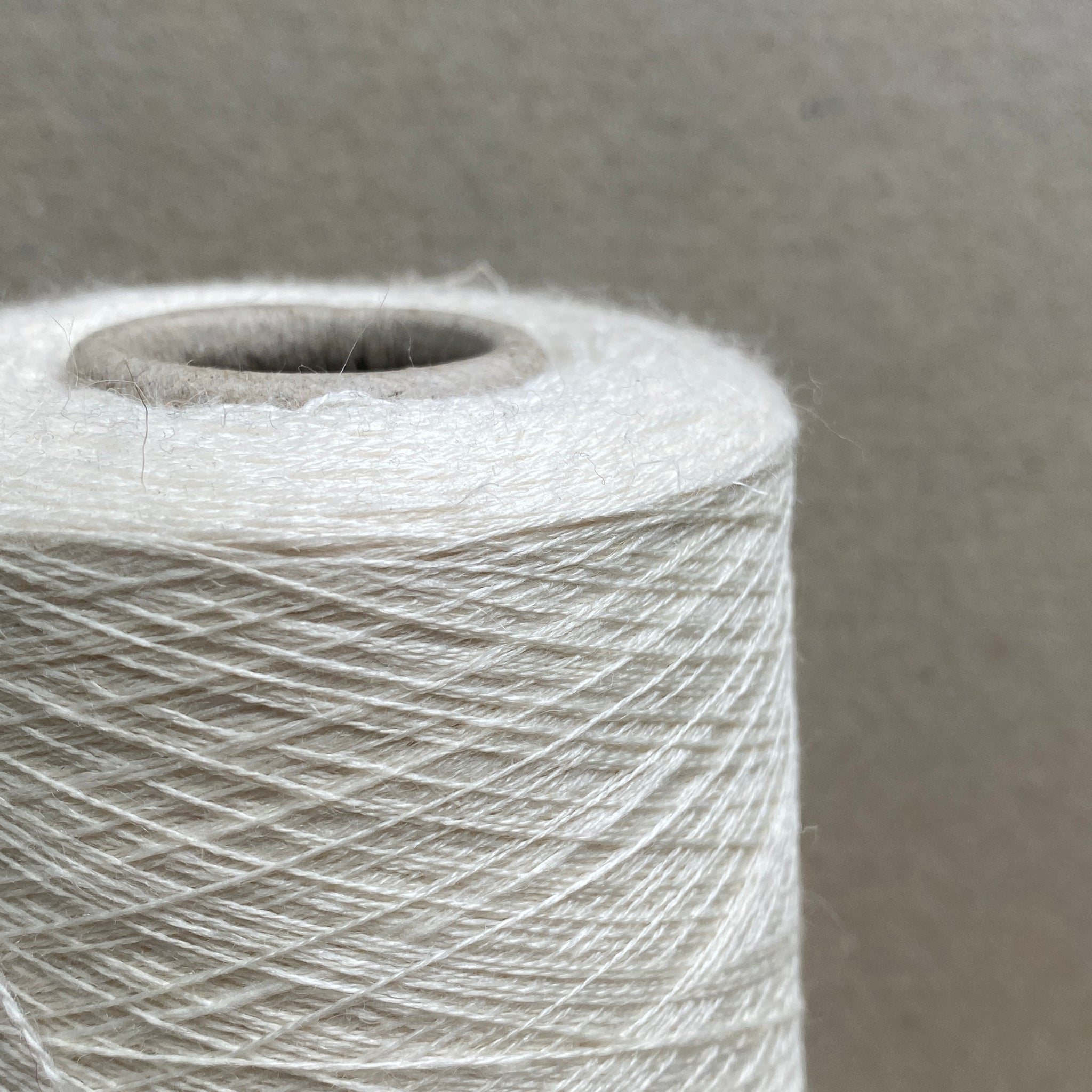 Silk/ Linen Wool Blend - Natural White