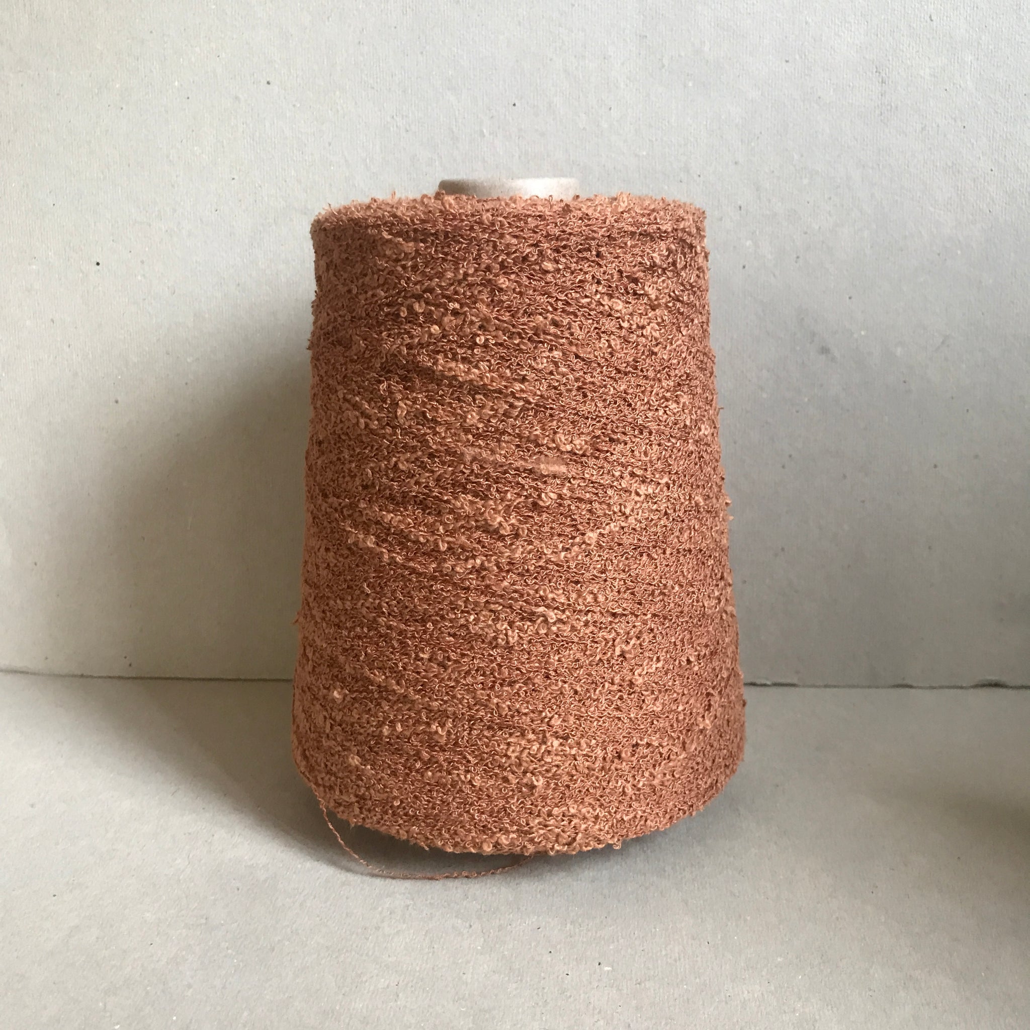 Cotton Boucle - Leather Brown