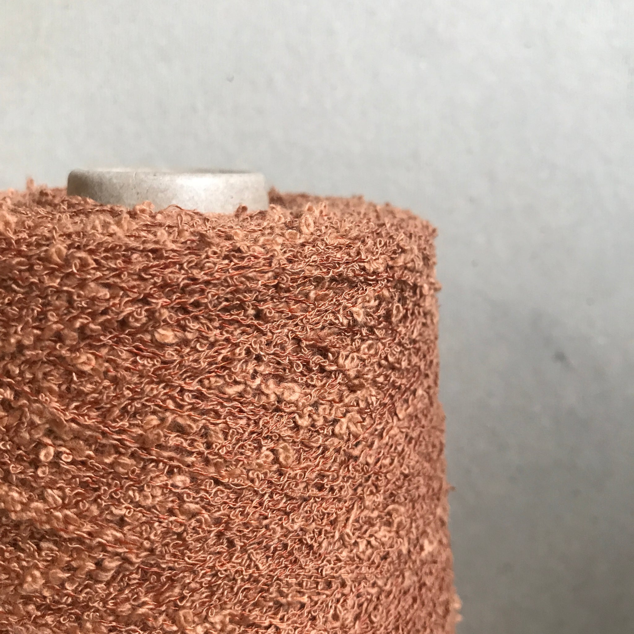 Cotton Boucle - Leather Brown