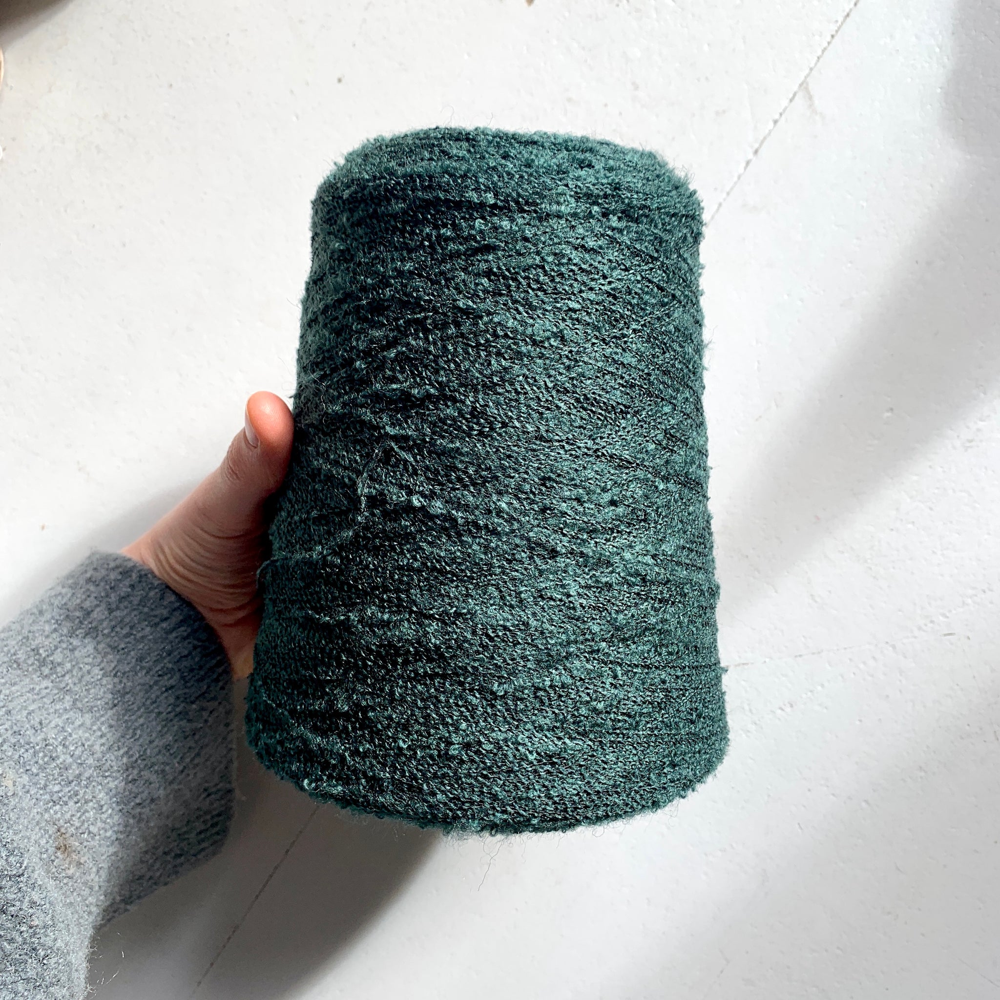 Wool Blend Boucle - Forest