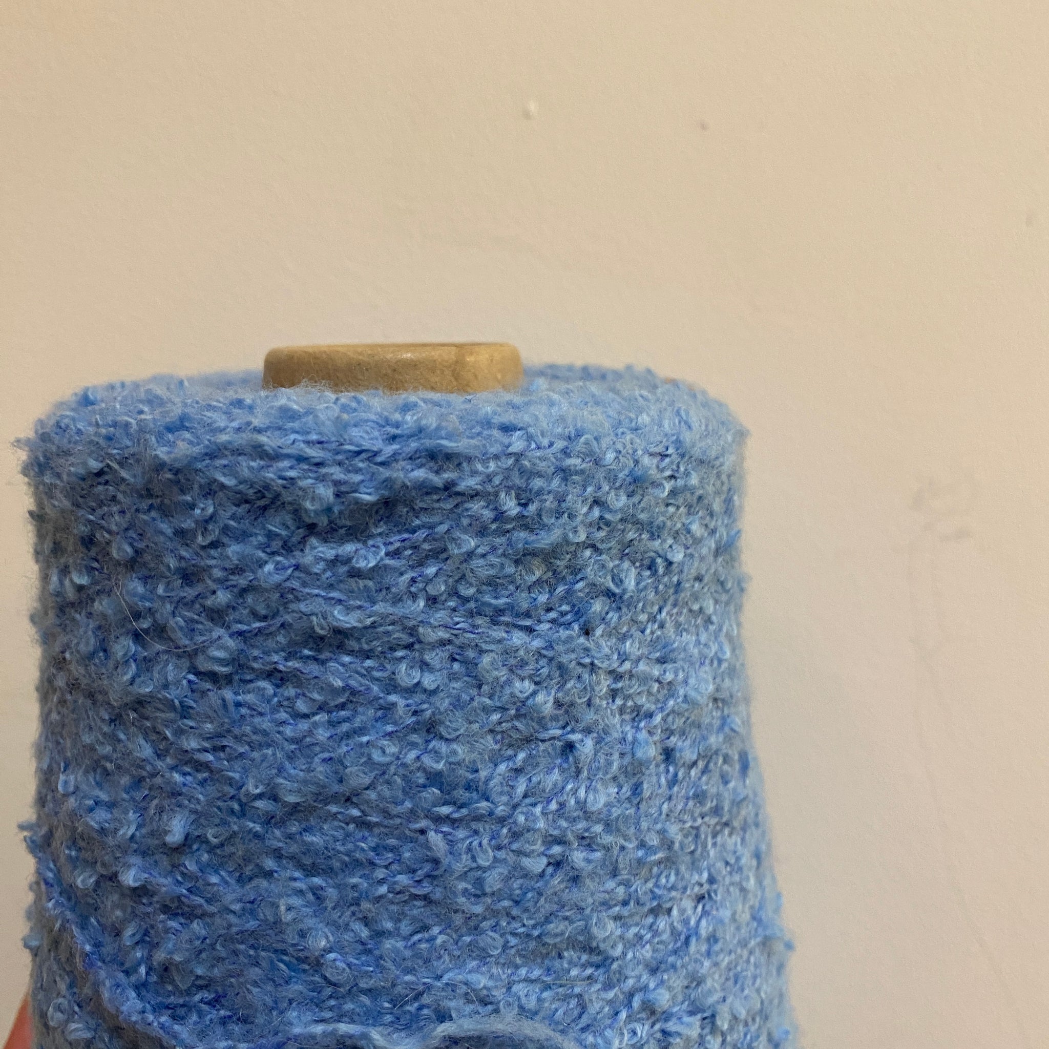 Soft Cotton Boucle - Blue Teddy
